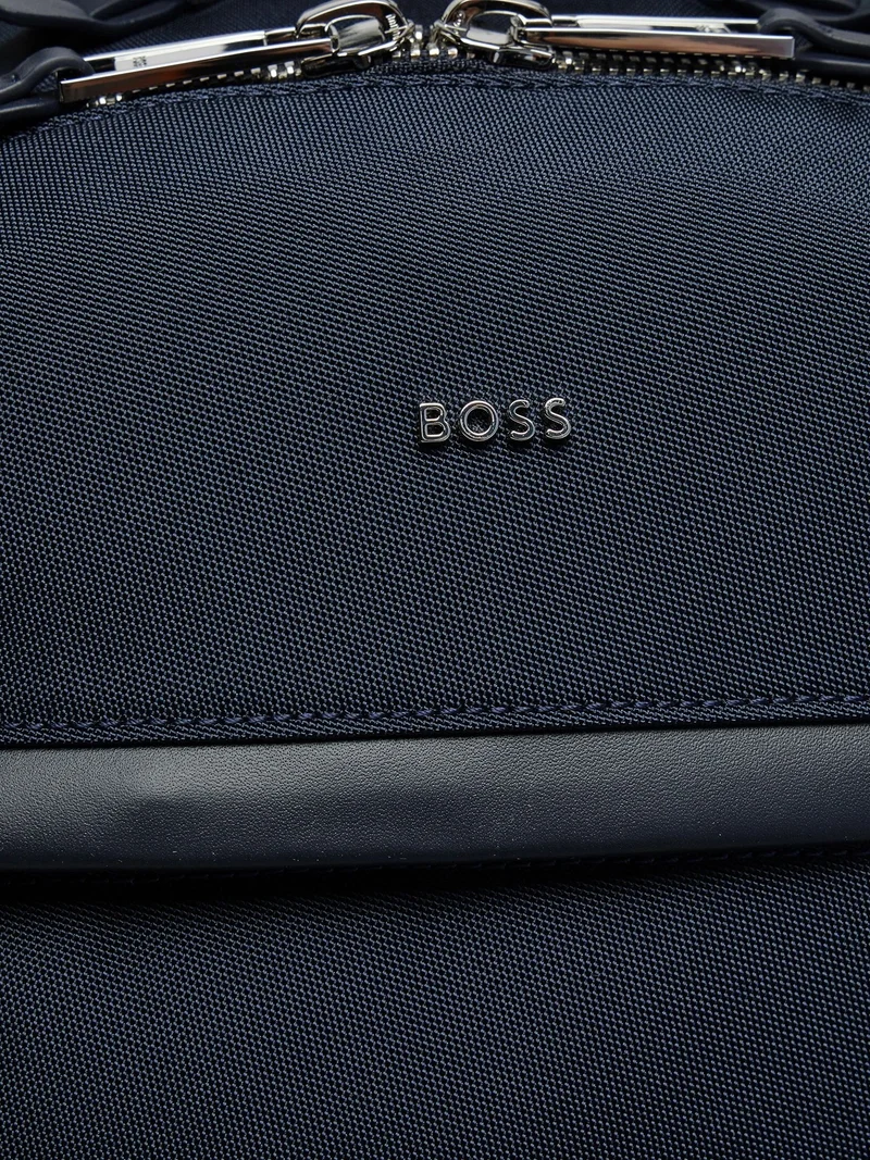 HUGO BOSS Herren Rucksack mit Logo und Zwei-Wege Reissverschluss Dunkelblau 50504306