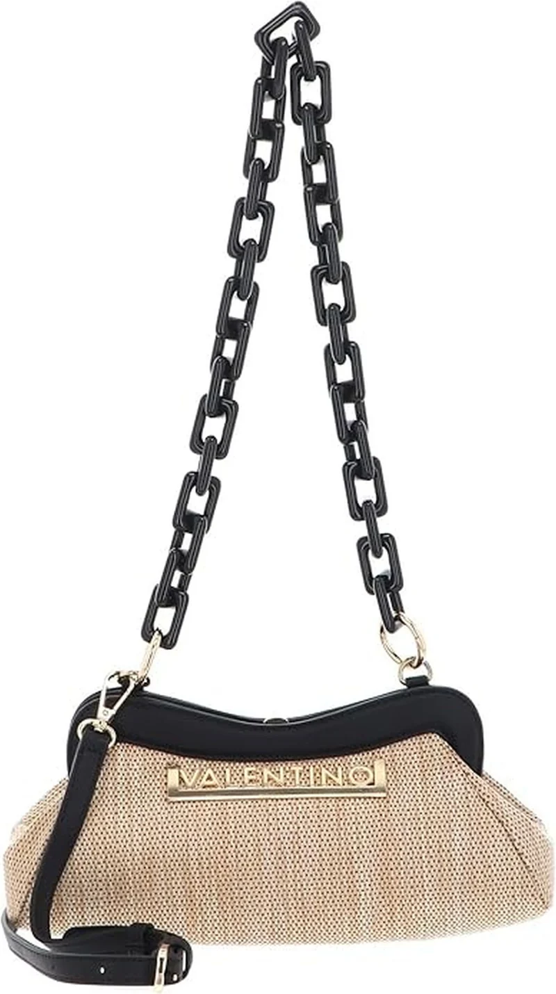 Valentino Bags Damen Handtasche Copacabana Natural/Nero VBS7UG03SG41