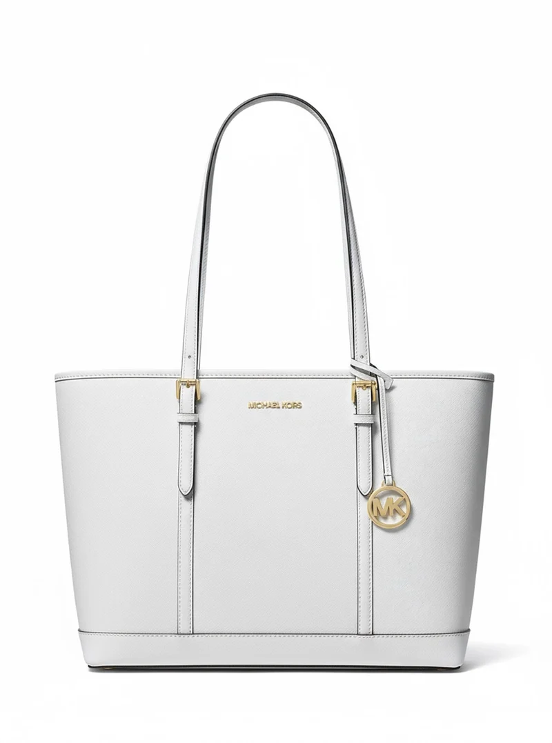 Michael Kors Handtasche Tote bags Damen Jet Set Travel Large Optic White 35F0GTVT9L