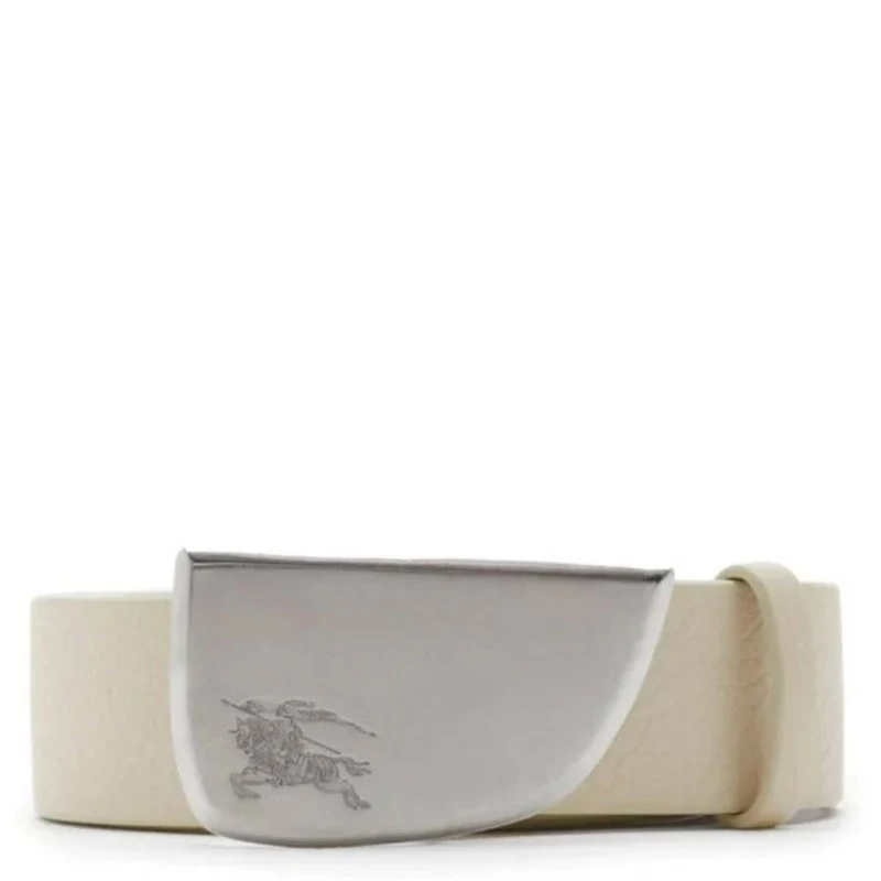Burberry Gürtel Unisex EKD Ledergürtel Weiß 8087255