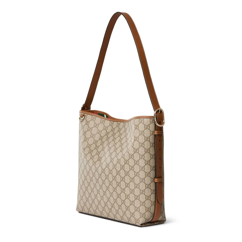 Gucci Tasche Unisex GG Emblem Collection Beige/Dunkelbraun 847452-FAD6L-9758