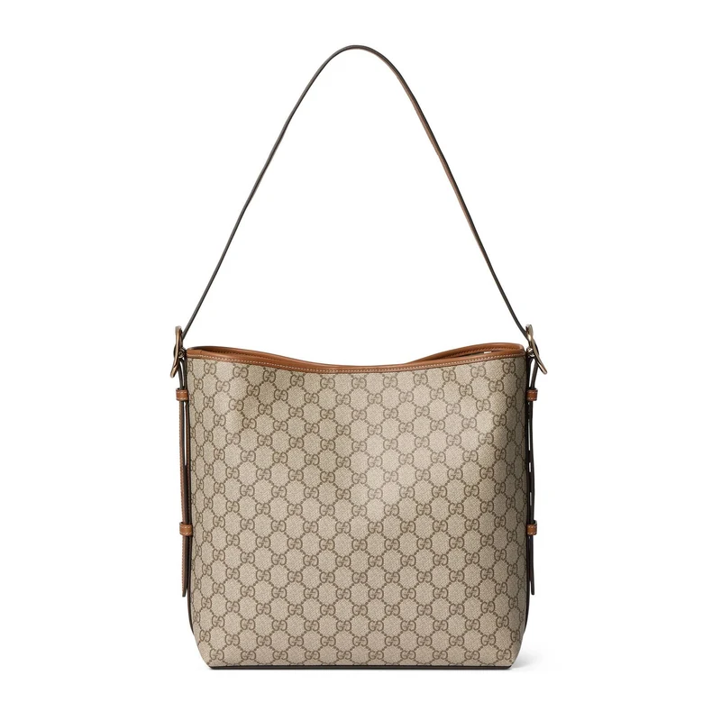 Gucci Tasche Unisex GG Emblem Collection Beige/Dunkelbraun 847452-FAD6L-9758