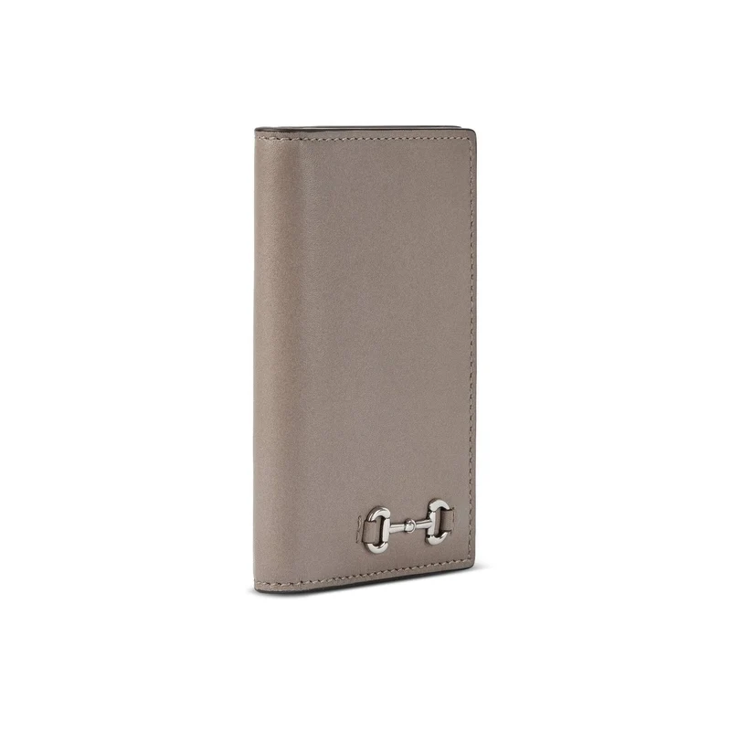 Gucci Kartenetui Herren 25 Horsebit Card Holder Grey Beige 846951-AAFP1-2816