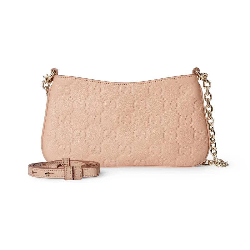 Gucci Schultertasche Damen GG Emblem Super Mini Bag 815278-AAEEM-6802