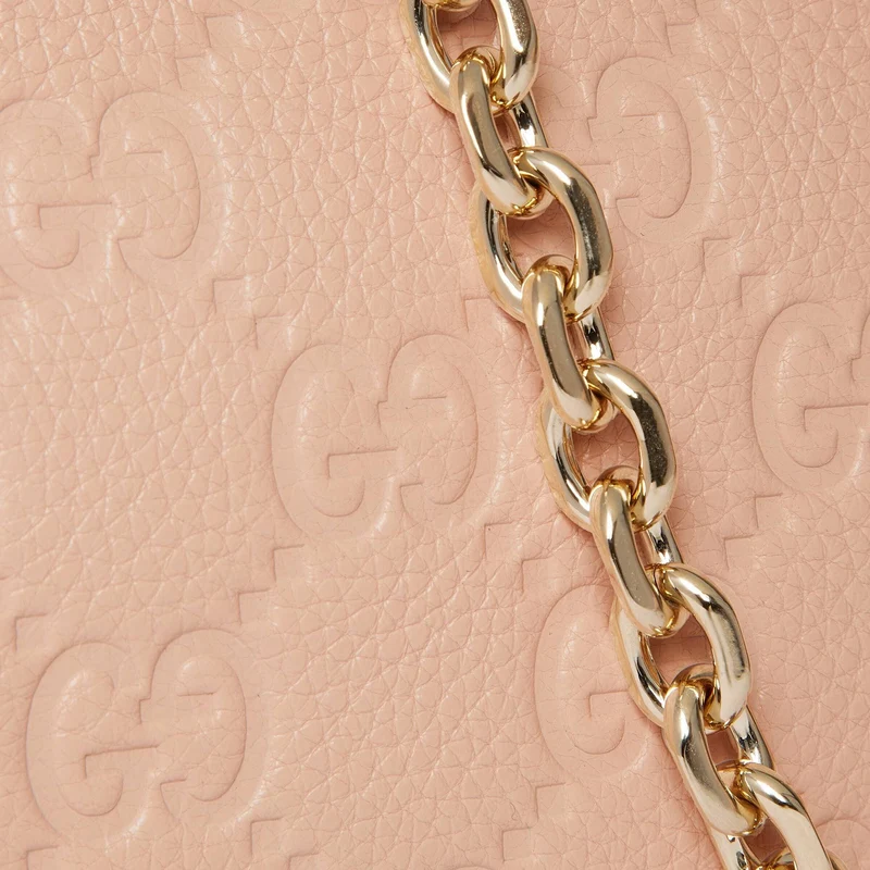 Gucci Schultertasche Damen GG Emblem Super Mini Bag 815278-AAEEM-6802