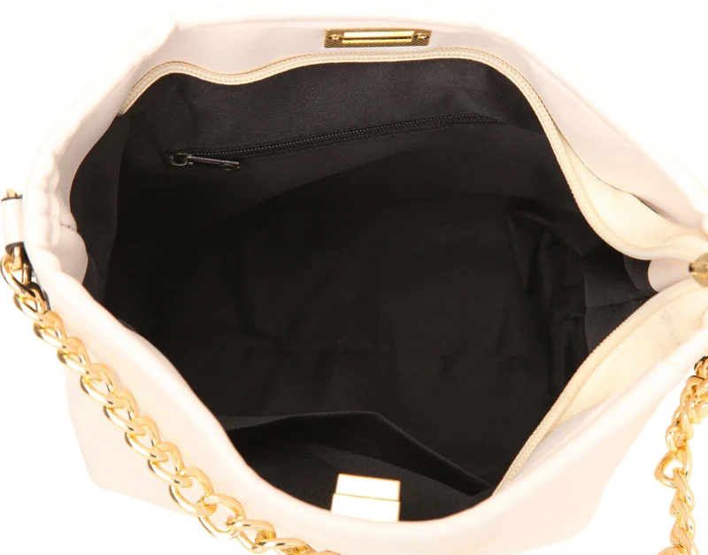 House of Louisa Damen Umhängetasche beige/schwarz LOU1003-BE