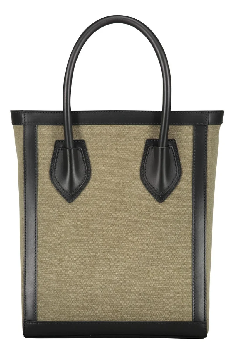 Balmain Tote Bag Damen Logo Grün FN6FB661TCPY_UBK