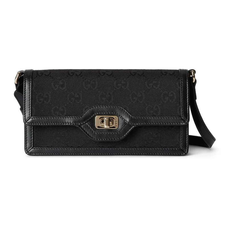 Gucci Schultertasche Damen Luce Mini Schwarz 790038-FADHY-1000