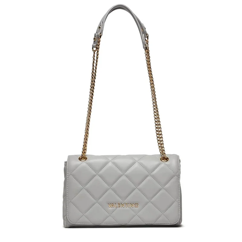 Mario Valentino Damen Schultertasche Ocarina Perla Grau VBS3KK02R-979-OS