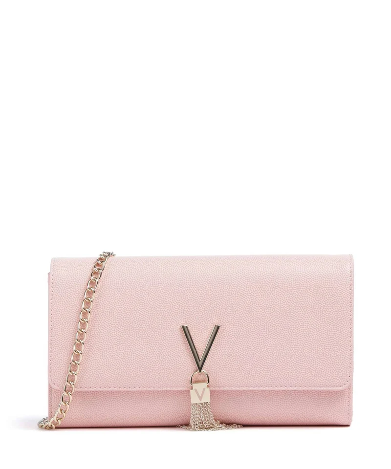 Mario Valentino Divina Handtasche Damen Umhängetasche mit Quaste Cipria VBS1R401G-030-OS