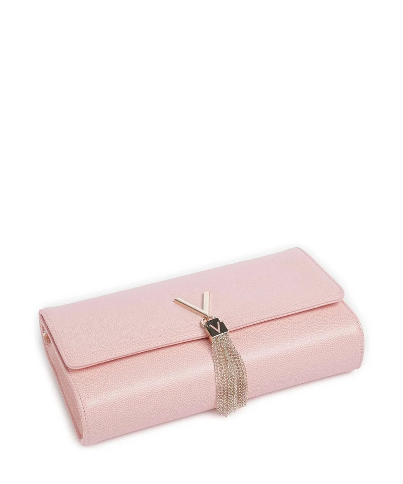 Mario Valentino Divina Handtasche Damen Umhängetasche mit Quaste Cipria VBS1R401G-030-OS