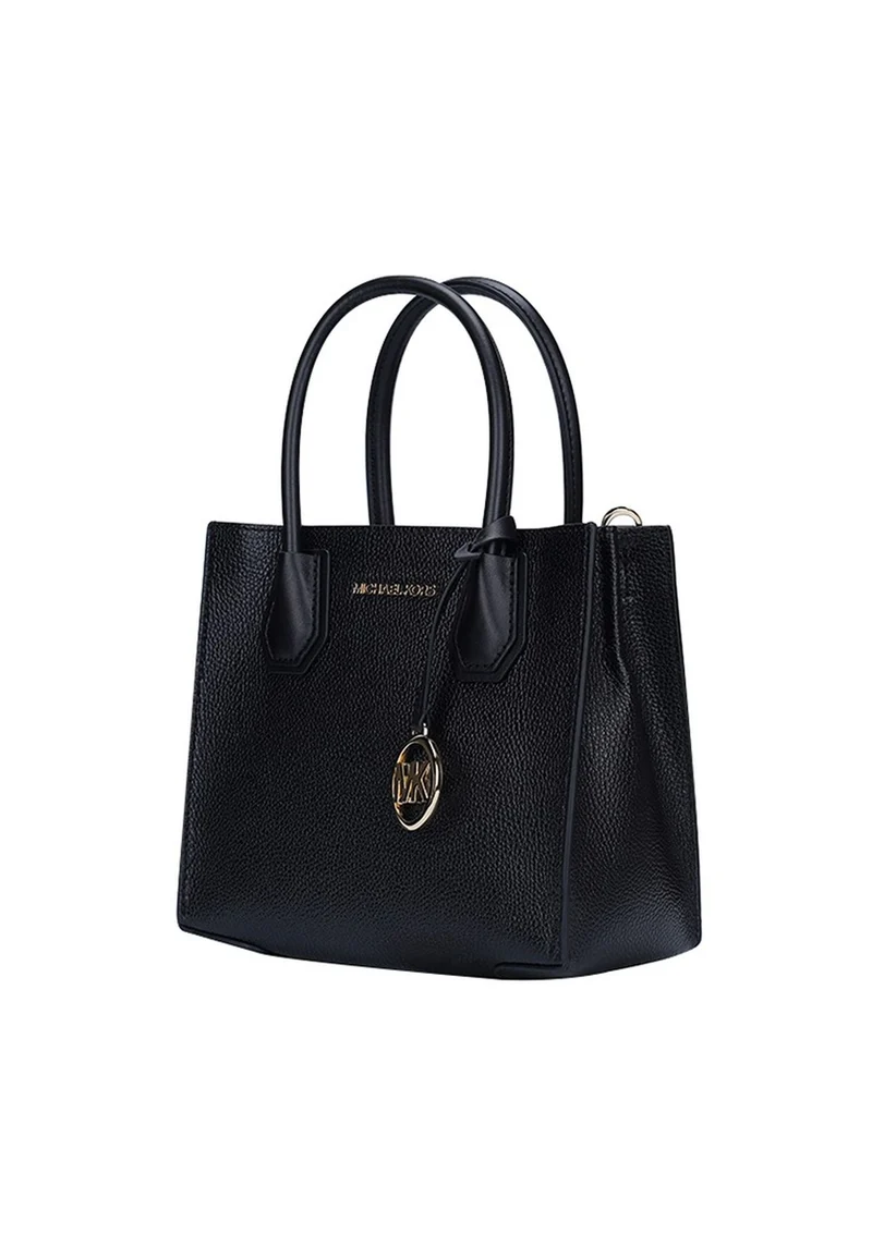 Michael Kors Crossbody Tasche Damen Mercer Medium Genarbtes Leder Schwarz 35S1GM9M2L