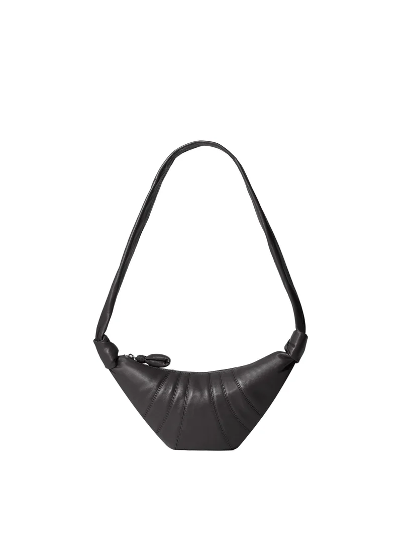 LEMAIRE Schultertasche Kleine Croissant Tasche Dark Chocolate BG0003LL095