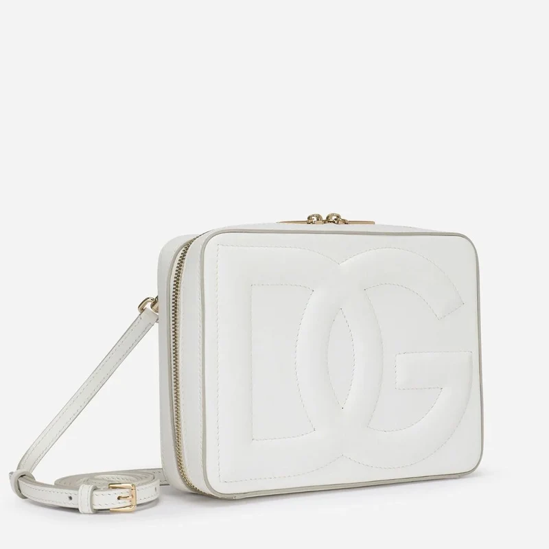 Dolce und Gabbana Schultertasche Damen DG Logo Weiß BB7290 AW576 80002