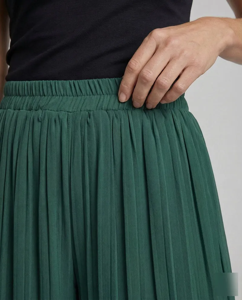 Damen Weite Hose Plissee