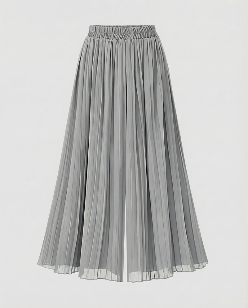 Damen Weite Hose Plissee