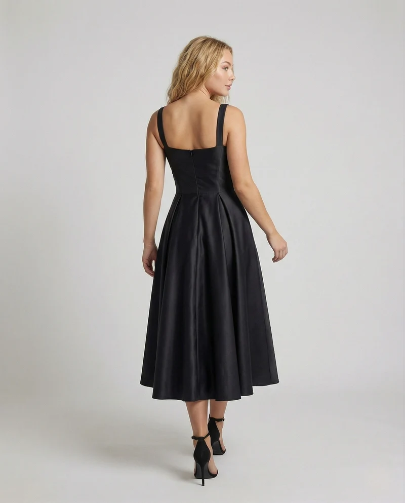 Damen Abendkleid mit Korsage und Midirock