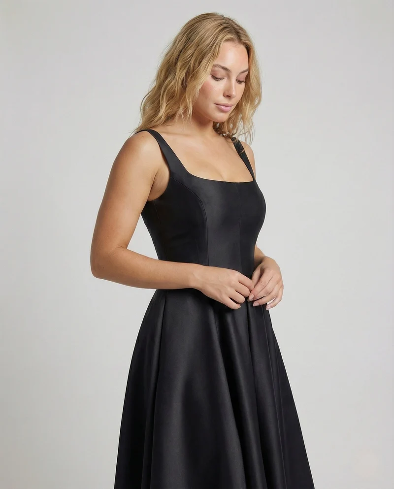 Damen Abendkleid mit Korsage und Midirock