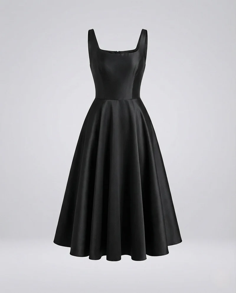 Damen Abendkleid mit Korsage und Midirock