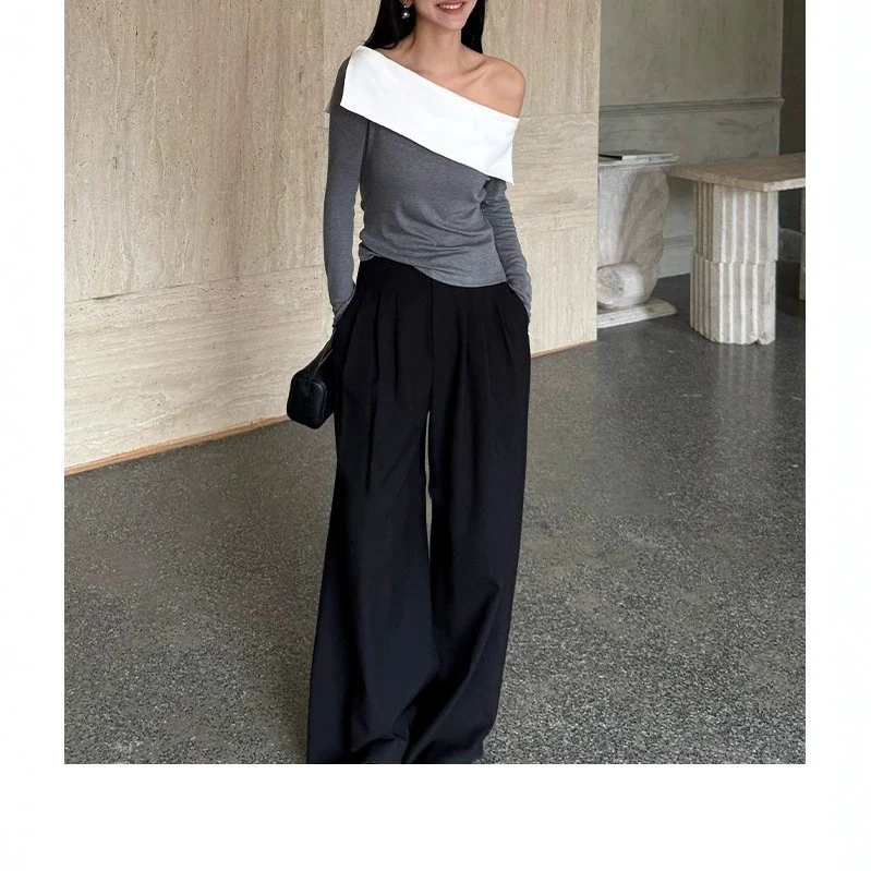 Damen Elegante und stilvolle Jumpsuit mit off-shoulder Design Nord Taschen