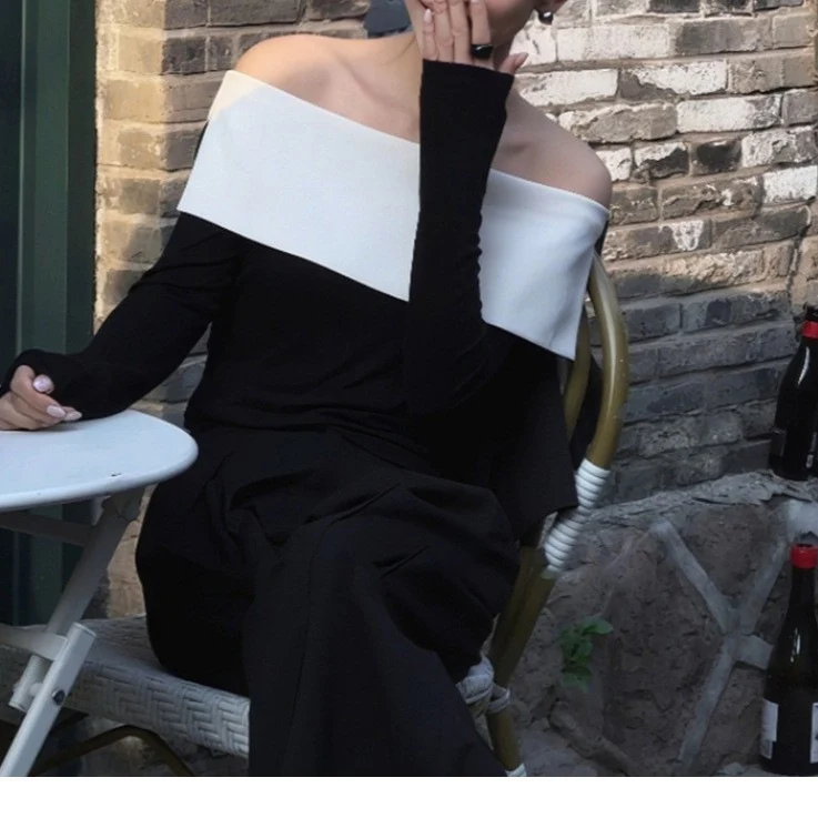 Damen Elegante und stilvolle Jumpsuit mit off-shoulder Design Nord Taschen