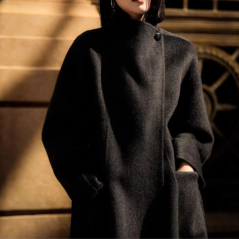 Damen Elegante und modische Wickeljacke Nord Taschen