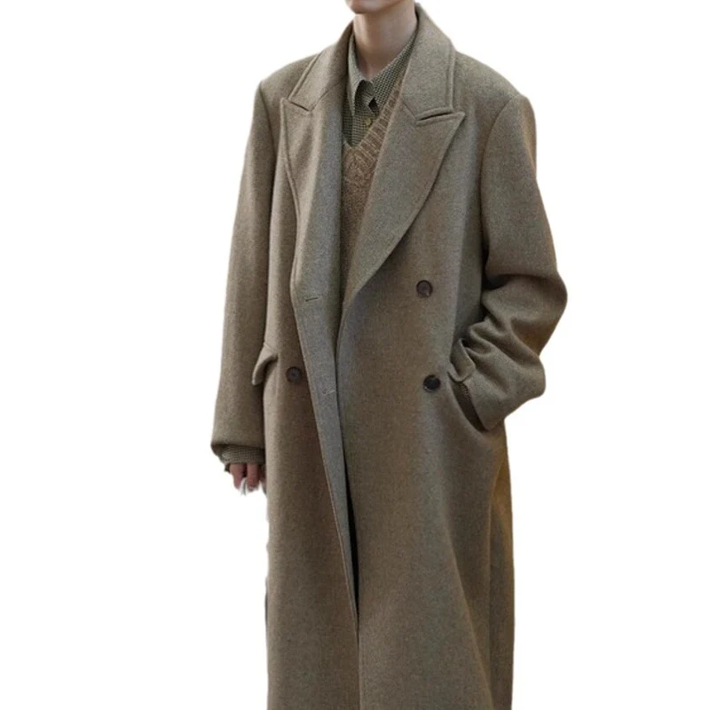 Damen Elegante und moderne Wool Trenchcoat Nord Taschen