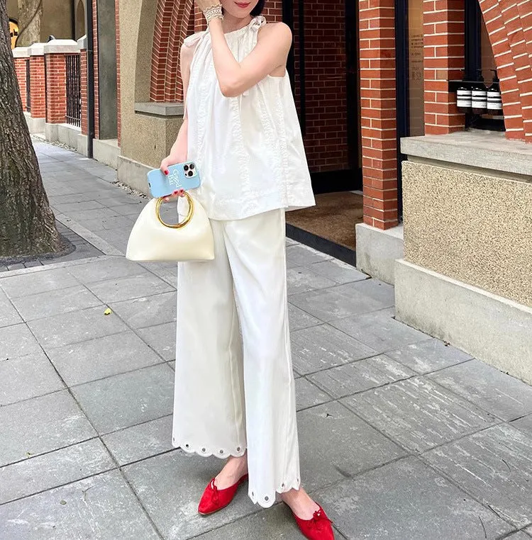 Damen Elegante und luftige Bluse mit reichem Detail Nord Taschen