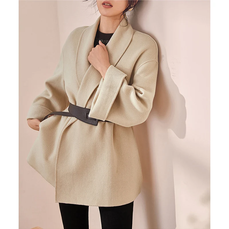 Damen Elegante und lockere Wickeljacke Nord Taschen