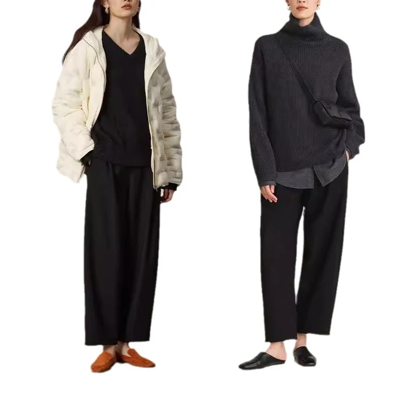 Damen Elegante und lockere Palazzo-Hose Nord Taschen