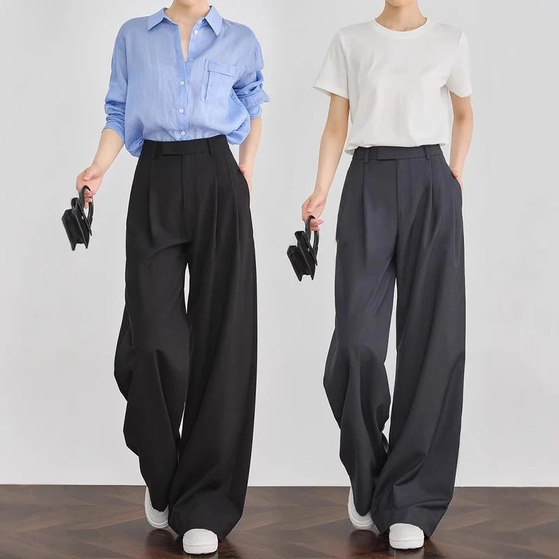 Damen Elegante und lässige weite Hose Nord Taschen