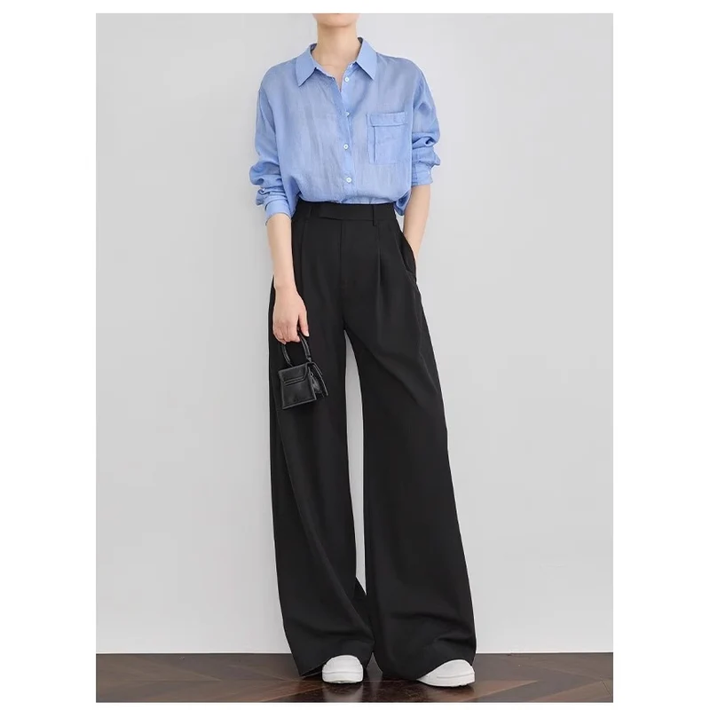 Damen Elegante und lässige weite Hose Nord Taschen