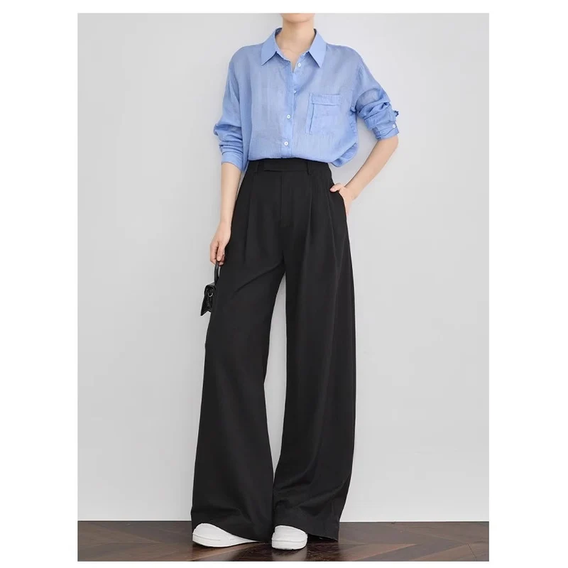 Damen Elegante und lässige weite Hose Nord Taschen