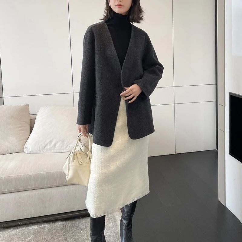 Damen Elegante und lässige Strickjacke Nord Taschen