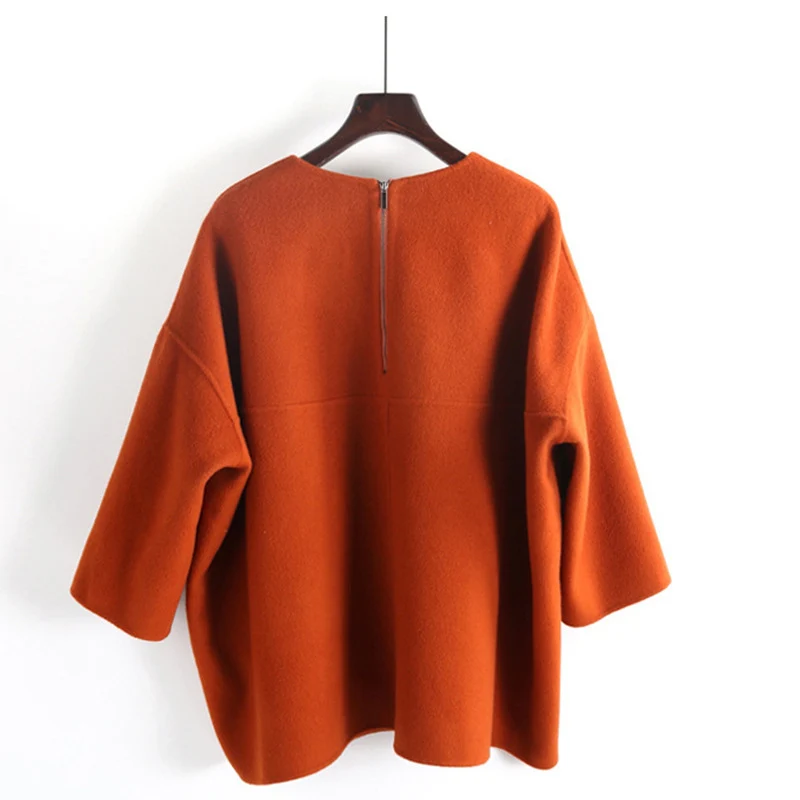 Damen Elegante und lässige Oversized-Strickjacke Nord Taschen