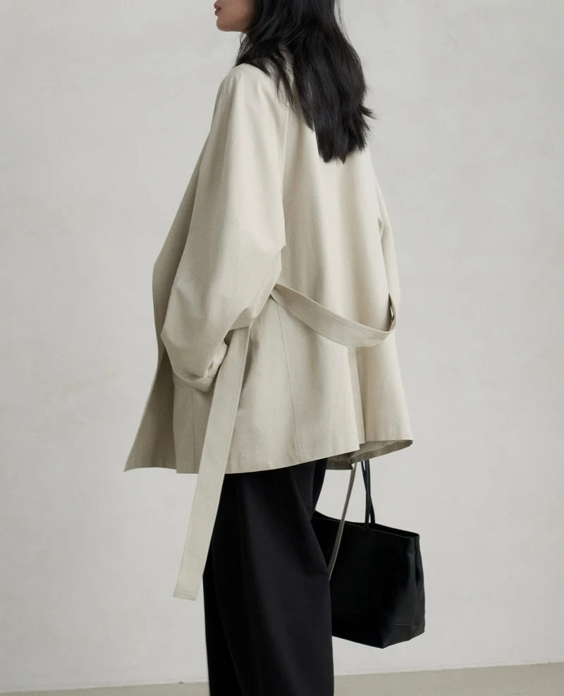 Damen Elegante und lässige Oversized-Jacke Nord Taschen