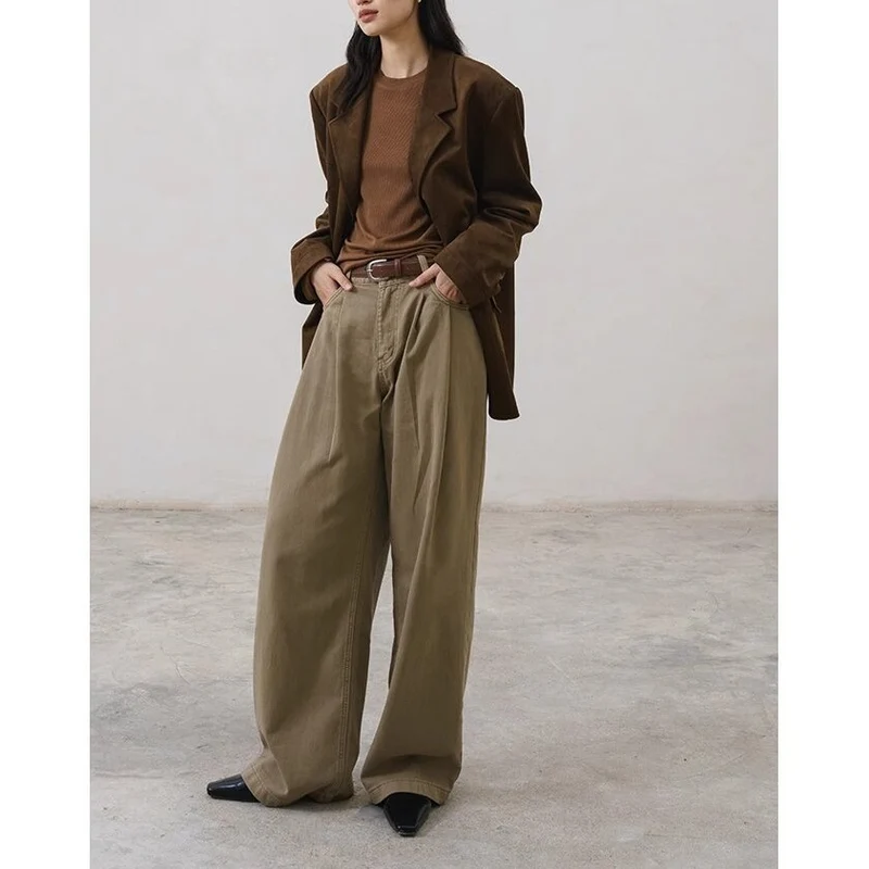 Damen Elegante und lässige Oversized Blazer Nord Taschen