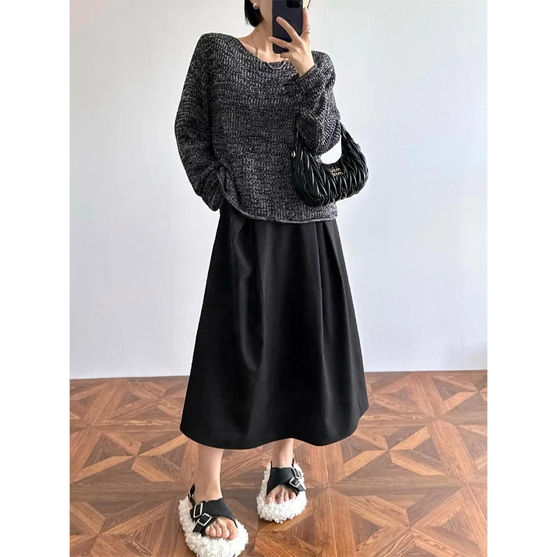 Damen Elegante und lässige Midi-Bluse mit Knopfdetail Nord Taschen
