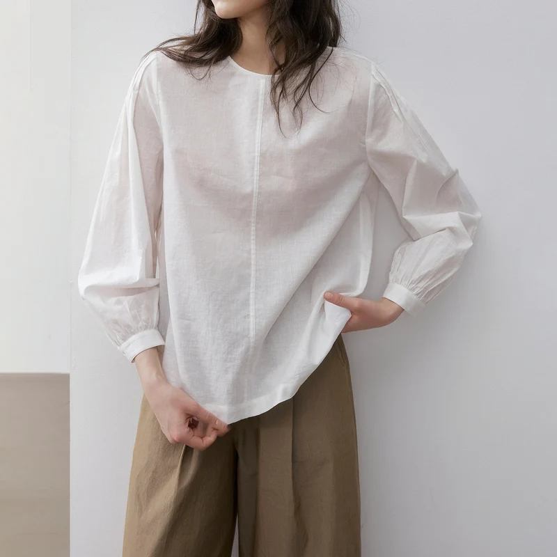 Damen Elegante und lässige Denimbluse Nord Taschen