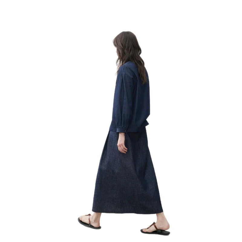 Damen Elegante und lässige Denimbluse Nord Taschen