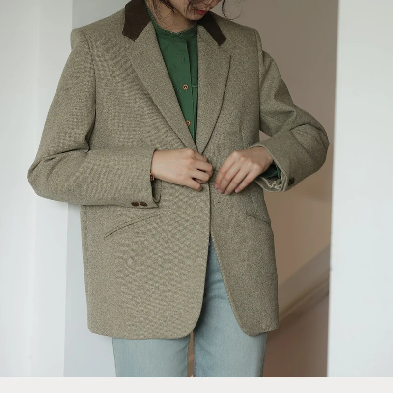 Damen Elegante und lässige Blazerjacke Nord Taschen