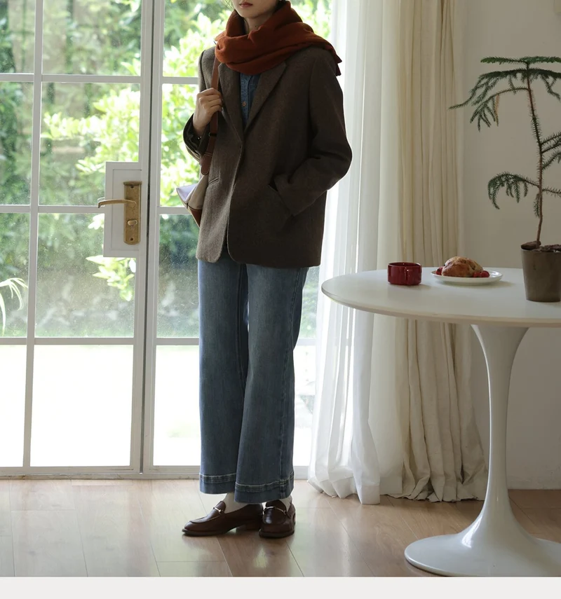 Damen Elegante und lässige Blazerjacke Nord Taschen