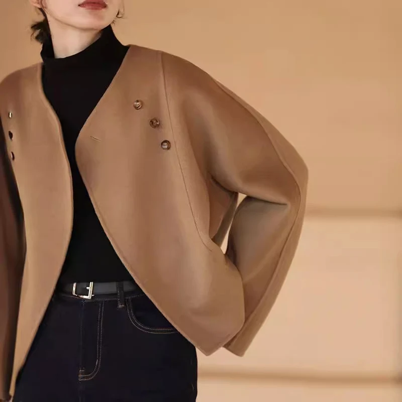 Damen Elegante und gemütliche Jacke mit asymmetrischem Schnitt Nord Taschen