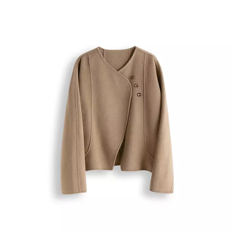 Damen Elegante und gemütliche Jacke mit asymmetrischem Schnitt Nord Taschen