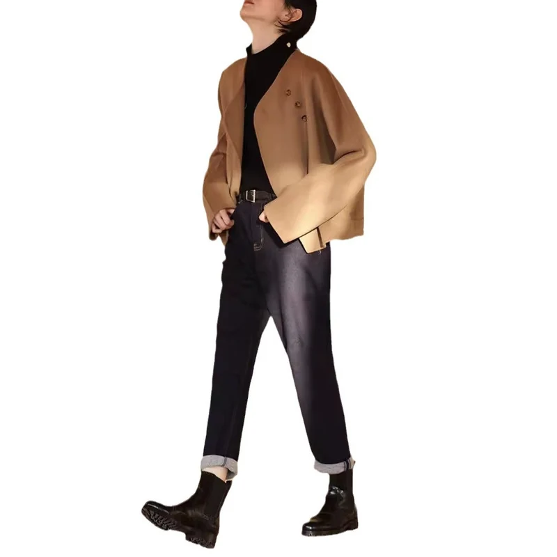 Damen Elegante und gemütliche Jacke mit asymmetrischem Schnitt Nord Taschen