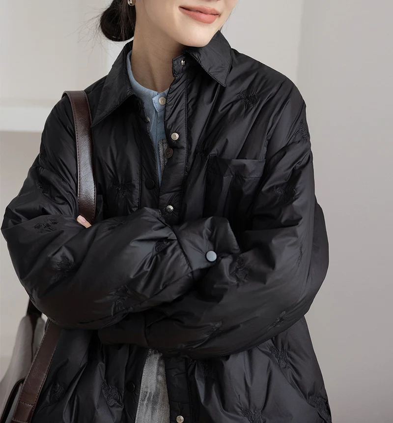 Damen elegante und gefütterte Übergangsjacke Nord Taschen