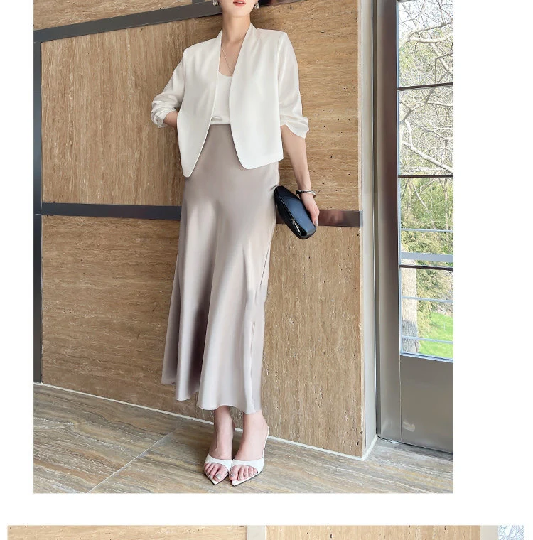 Damen Elegante und fließende Midirock Nord Taschen