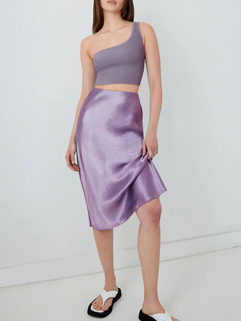 Damen Elegante und fließende Midibluse Nord Taschen
