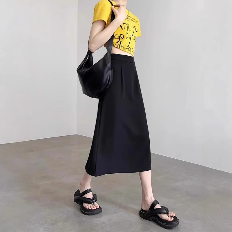 Damen Elegante und fließende Maxirock Nord Taschen