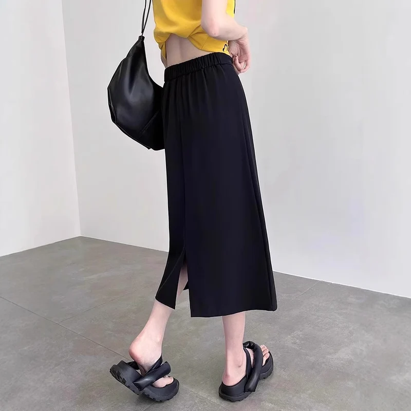 Damen Elegante und fließende Maxirock Nord Taschen